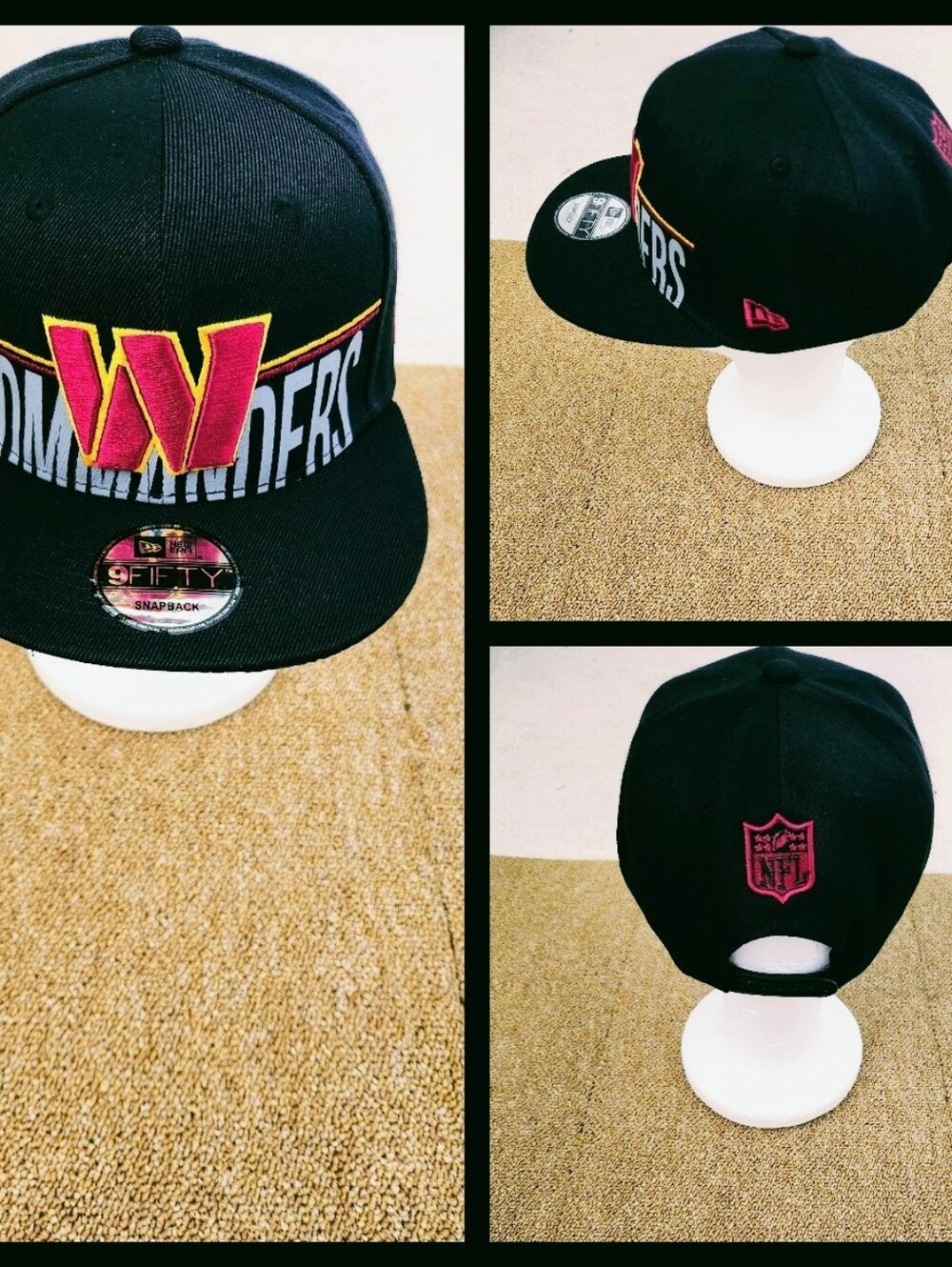 WASHINGTON COMMANDERS NFL FOOTBALL SNAPBACK HAT.